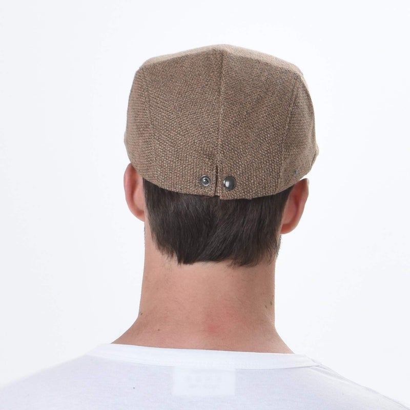 WITHMOONS Ivy Cap Straw Weave Linen-Like Cotton Cabbie Newsboy Hat MZ30038 (Brown) - Image 4